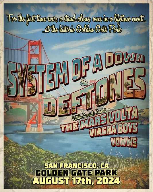 For the first time ever, a stand-alone, once in a lifetime event... at the historic Golden Gate Park